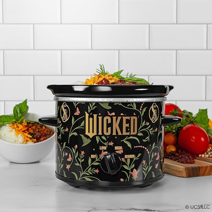 Uncanny Brands Wicked 2qt Slow Cooker - Small Kitchen Appliance
