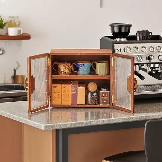 Pantry Cabinet, Wodden Kitchen Pantry Storage Cabinets with 2 Door and 3 Shelves, Pantry Storage Cabinet, Cupboard for Kitchen, Dining Room, Living Room and Bathroom