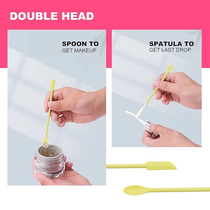 Beauty Spatula, 5 Pcs Small Spatula Mini Spatula for Cosmetics Lotion Makeup Spatula, Every Drop Tiny Spatula for Makeup and Kitchen Jar, Wax Waxing Body Hair Removal spatula