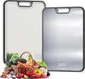 Baker's Secret Titanium Cutting Boards for Kitchen, Cutting Board Double Sided Food Grade, Pure Titanium and Wheat Straw PP, Dishwasher Safe Easy to Clean Large Size 16”×11” Dark Grey