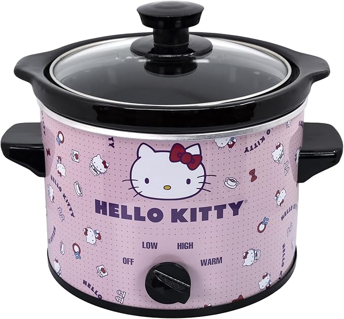 Uncanny Brands Hello Kitty 2qt Slow Cooker - Cook With Your Favorite Sanrio Characters