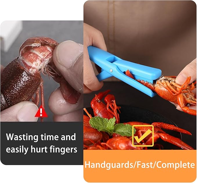 3 Pcs Crawfish Peeler Tool, Crayfish and Shrimp Shelling Device, Convenient and Smart Crayfish Sheller for Families and Restaurants (3 Pcs, Blue/Orange/Red)