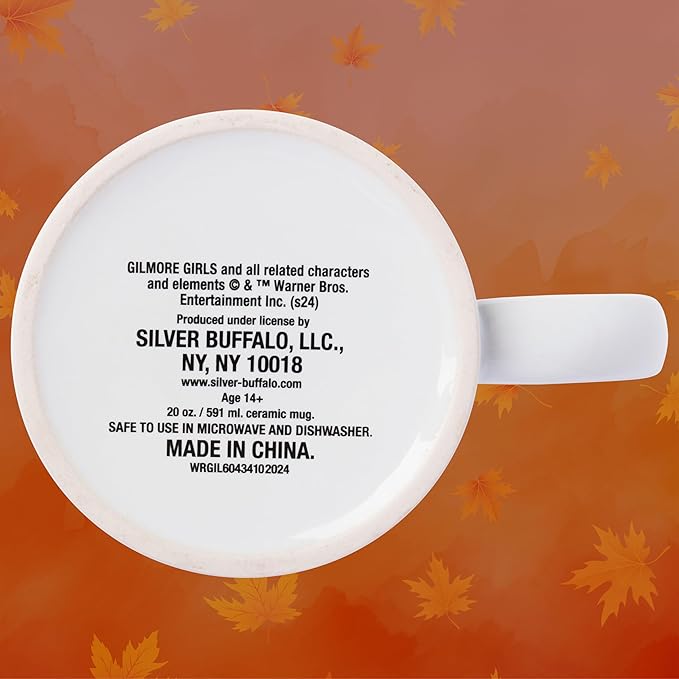 Silver Buffalo Gilmore Girls Destination Locations Icons Ceramic Mug, 20 Ounces