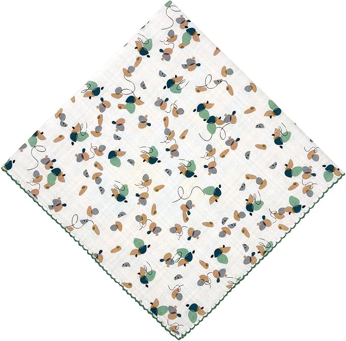 21x21 inches 100% Cotton Bandana for Women - Soft Square Scarf, Multi-Purpose Head Covering, Hair Bandana