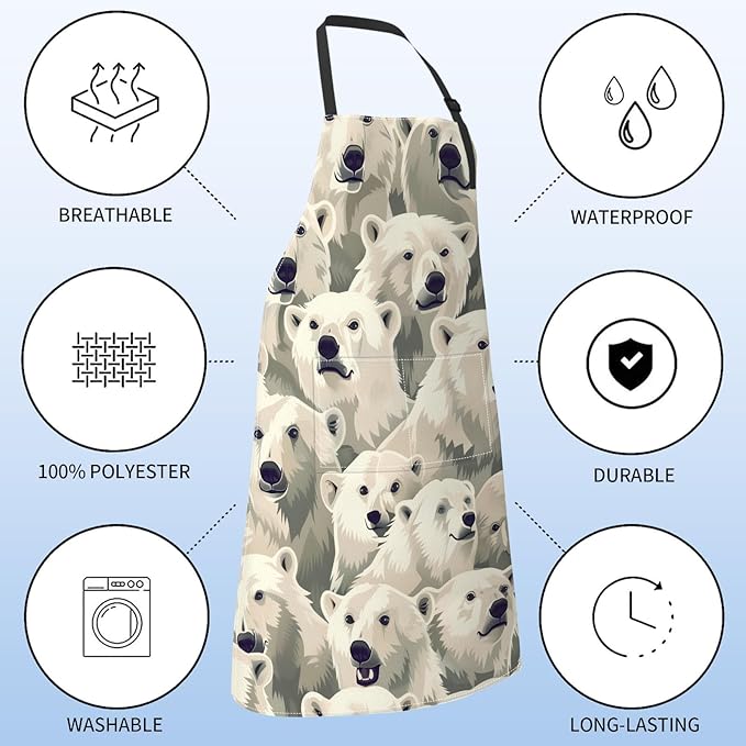 Fun Space Adventure Apron for Women with Rocket and Planet,28x33in