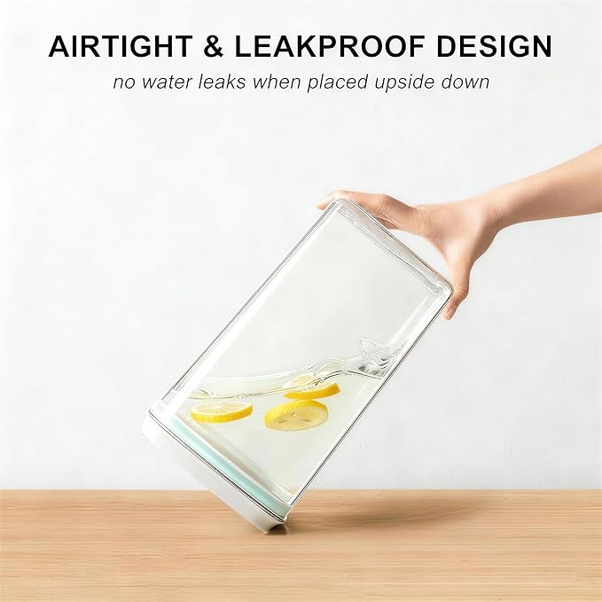 Pop Food Storage Container Airtight Rice Containers with Pop Lid & 130ml Scoop, 4L / 4.2QT *4Pcs BPA-Free Cereal, Flour, Pasta & Snack Container for Kitchen Pantry Organizer