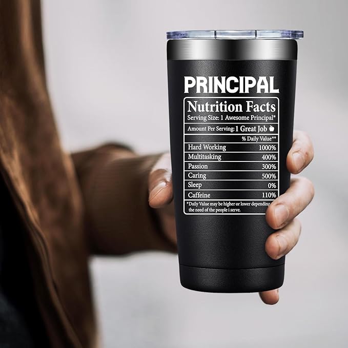 Principal Gifts - Principal Christmas Appreciation Gifts for Men - Principals Day, Teachers Appreciation Day Gift for Principals - 20oz Tumbler