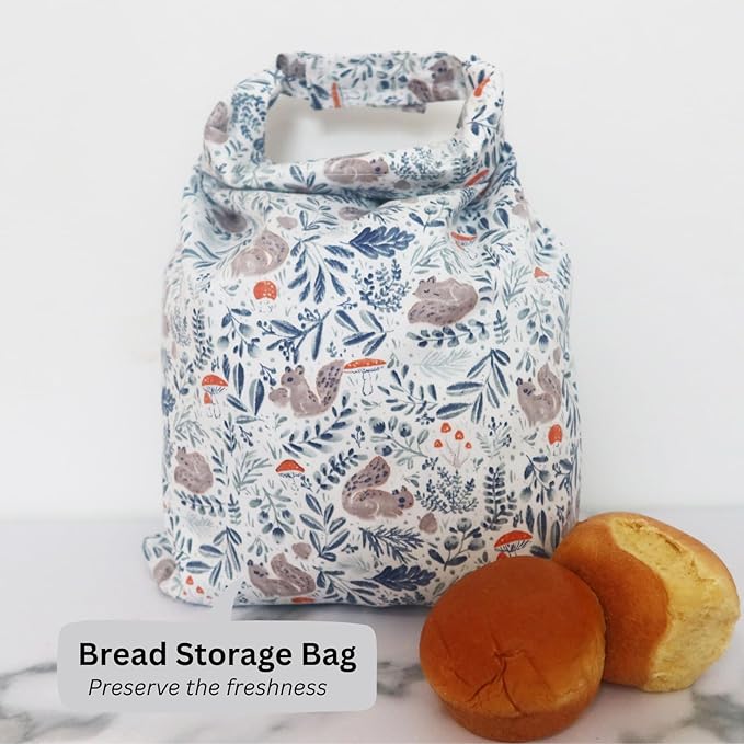 Reusable Bread Bags with Bowl and Jar Cover for Sourdough Bread Proofing Storage