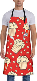 Colorful Pug Apron for Women Men 28x33in, Kitchen Chef Aprons with 2 Pockets, Polyester, Pug Dog Apron