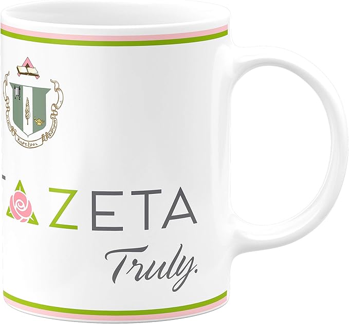 Delta Zeta Ceramic Coffee Mug 11 OZ Tea Cup (Delta Zeta - 3)
