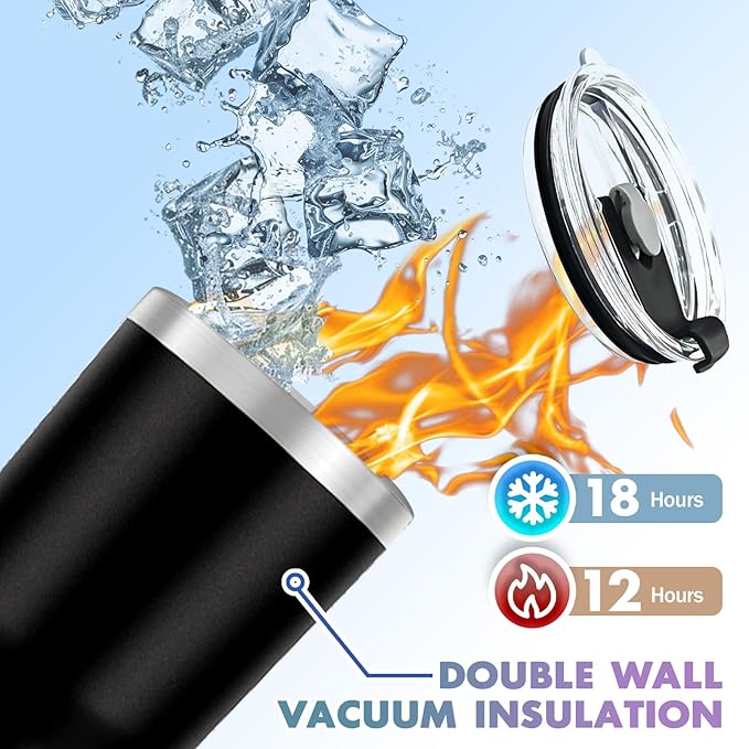 Personalized Tumbler with Logo Pictures Text Name, Custom 30oz Stainless Steel Tnmbler, Personalized Mug Cup, Fathers Day Anniversary Wedding Christmas Birthday Gifts for Women Men Office (30uv)
