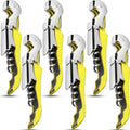 6 Pieces wine key wine opener Professional Waiter Corkscrews Stainless bottle opener Fold Serrated Foil Cutter Key for Family, Company Party,Bars,Restaurants(yellow)