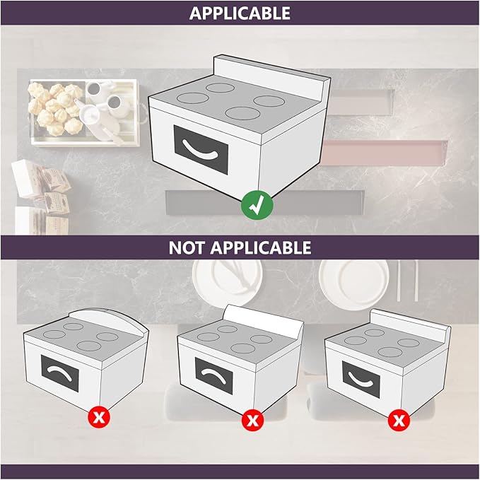 30" Magnetic Stove Top Shelf – Black Spice Rack and Seasoning Organizer – Magnetic Kitchen Shelf for Back of Stove – Over Stove Rack and Storage Organizer