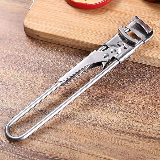 2026 New Adjustable Stainless Steel Jar Opener - Non-Slip Lid Gripper for Weak Hands Seniors Arthritis, Gripper Tight Lid Opener, Multifunctional Kitchen Gadget (1 pcs Small)
