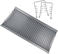27 Inch Ash Pan Replacement Parts for Char Griller 1224, 1324, 2121, 2222, 2727 and Charbroil Grills, Charcoal Tray with 2pcs Fire Grate Hanger Set