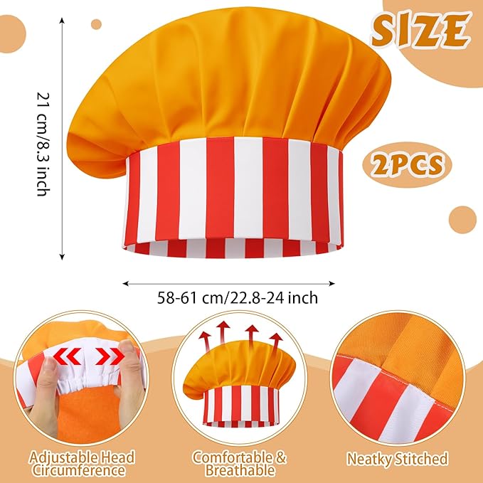 4 Pcs Christmas Aprons with Hats for Women Men Adjustable Kitchen Funny Cooking Aprons for BBQ Party