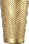 Barfly 18 oz. Diamond Lattice Shaker, Gold Plated