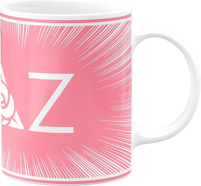 Delta Zeta Ceramic Coffee Mug 11 OZ Tea Cup (Delta Zeta # 9)