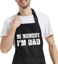 Funny Cooking Aprons for Women Men with Pocket, Grill Apron with Adjustable Neck Strap, Birthday Gift for Dad Mom