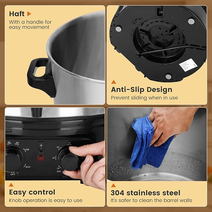 Electric Water Bath Canner | Large 24.5QT Electric Canner with Digital Timer & Adjustable Temp Control for Home Canning, Preserving Jams, Sauces, Pickles,Soups | Perfect for Heating Cans, Slow Cooking