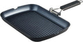 SKITCHN Grill Pan with Folding Handle, Nonstick Indoor BBQ Grilling Pan - 13 9IN