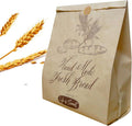 50 Pack 13.8 X 9.5 Inch Kraft Paper Bread Bags for Homemade Bread, Large Paper Bakery Bags with 50 Stickers, Eco Friendly Packaging Storage Loaf Bags for Food Storage