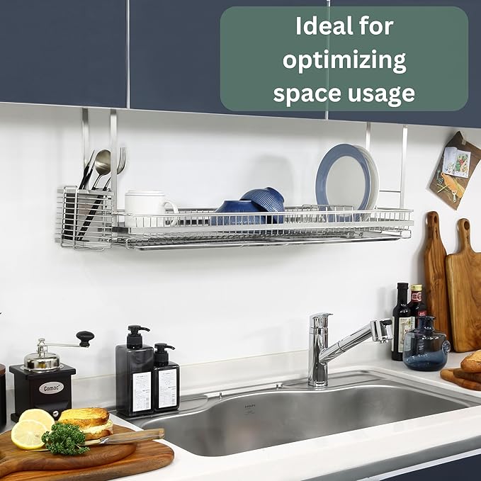 Attaching Dish Rack (Stainless Steel, 12.2" H x 31.9" W x 9.8" D (Model: 800))
