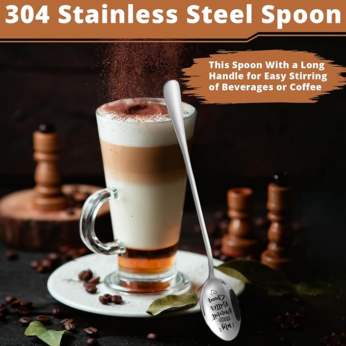 Funny Engraved Stainless Steel Spoon, I Cerealsly Love You Spoons, Cereal and Coffee Spoon for Husband, Wife Couples Boyfriend Girlfriend Valentine's Day, Birthday, Christmas, Wedding Gifts