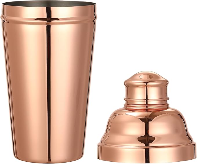 Large Stainless-Steel Cocktail Shaker, 60 oz (Copper Plated)