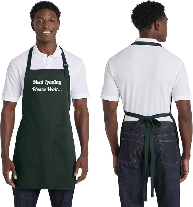 Custom Text Cooking & BBQ Apron – Personalized Chef or Grill Gift – Full Length (1-3 Lines)