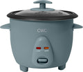 COOK WITH COLOR 6 Cup Rice Cooker 300W - Effortless Cooking and Perfectly, Cooks 3 Cups of Raw Rice for 6 Cups of Cooked Rice, Slate Blue