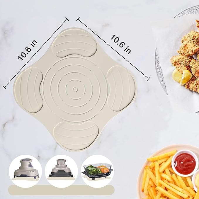 Air Fryer Trivets Silicone for Ninja Crispi, Hot Pads for Ninja Crispi Airfryer Accessories, Versatile Kitchen Countertop Potholders Suitable for Fondue Mats and Spoon Rests