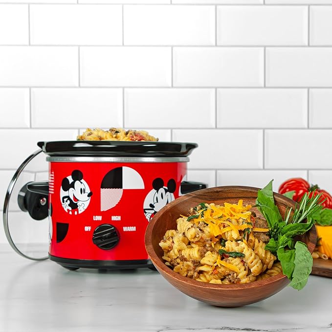 Uncanny Brands Disney Mickey Mouse 2qt Slow Cooker - Small Kitchen Appliance