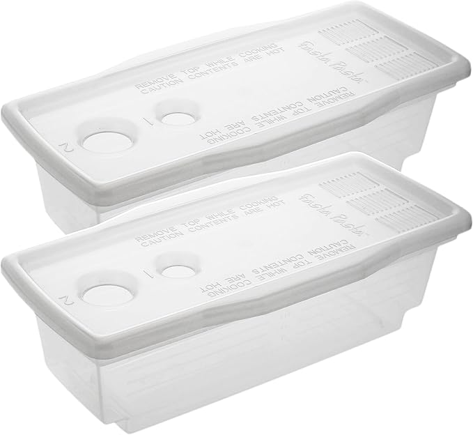 Fasta Pasta Microwave Pasta Cooker- The Original (2PK)- Cooks up to 4 Servings- No Mess, Sticking or Waiting For Boil- Perfect Al Dente Pasta Every Time- For Dorms, Kitchens, Offices- Made in the USA
