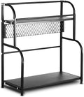 Cheer Collection 2 Tier Spice Rack - Non Slip Kitchen Counter Organizer, Pantry Organizer Display Stand for Kitchen or Bathroom Organization