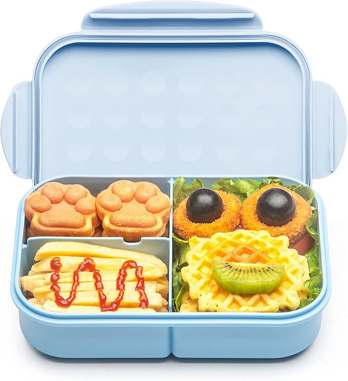 MISS BIG® Bento Box,Bento Box for Kids,Lunch Box Kids,Leakproof Kid Lunch Box,Lunch Containers No BPAs and Chemical Dyes,M/W,D/W & Fridge Safe(1150ml Blue)