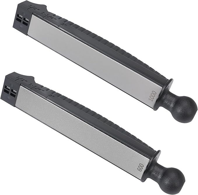 SHARPAL 2-Piece Diamond Plates Refill Fine 600 Grit (25 Micron) & Extra Fine 1000 Grit (15 Micron) 1" × 6" / 25 × 152 mm