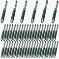 50 Pack Vegetable Potato Peeler for Kitchen,Ergonomic Soft-Touch Handle-Black (Aquamarine, 50 Pack)
