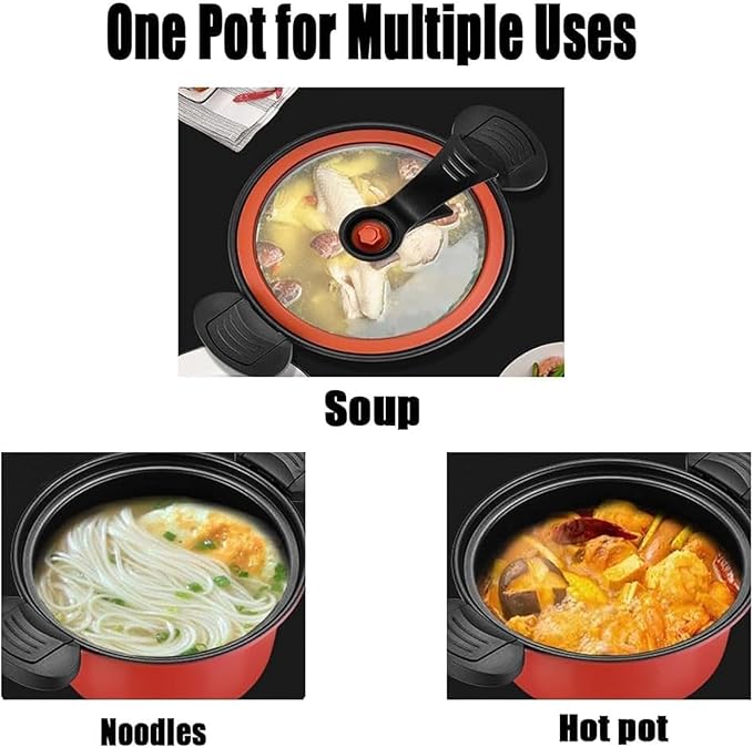 Micro Pressure Stockpot, Gas Stove/Open Fire Induction Cooker Universal Stew Pot, Kitchen Vacuum Micro Pressure Stock Pot, 3.5L/7L Micro Pressure Crock Pot, for Home Kitchen (Green,3.5L)