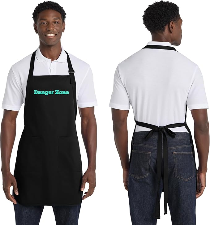 Custom Text Cooking & BBQ Apron – Personalized Chef or Grill Gift – Full Length (1-3 Lines)