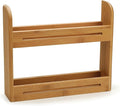RSVP International Bamboo Collection, Countertop Décor for Kitchen & Tabletop, Spice Rack, 12x2.75x10.25"