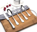 Mirror Polished Heavy Duty 18/10 Stainless Steel tableware spoon fork knife,45 Piece Flatware Set,Service for 8 without Rust