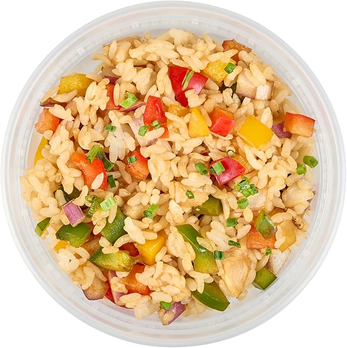Restaurantware-Asporto 8 Ounce Deli Containers With Lids, 100 Microwavable Round Soup Containers - Clear Plastic Lids Included, Do Not Contain BPA, Clear Plastic Soup Containers, Disposable
