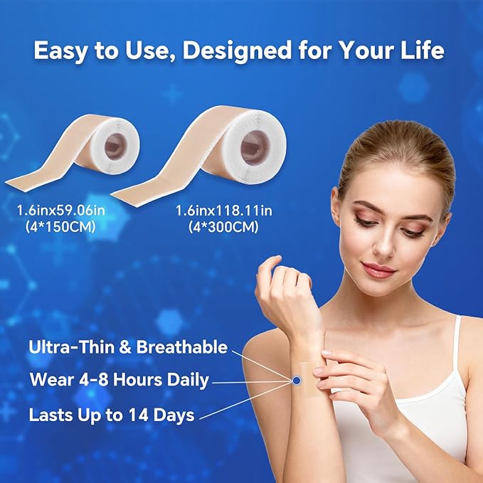 Professional Silicone Scar Sheets, Silicone Scar Tape, Silicone Scar Patch, Reusable Scar Silicone Strips (3M)
