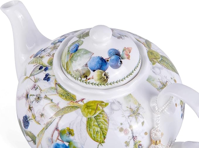 Wild Berries Bone China Teapot 33.81 fl oz (1000 ml) in Gift Box