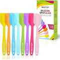 NEXTOP Silicone Spatula 8 Piece Set, Heat-Resistant Non-stick Rubber Spatulas Heat Resistant Seamless One Piece Design Non-Stick Flexible Scrapers Baking Mixing (11 Inches)