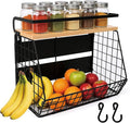 Newoed Strong Magnetic Shelf for Fridge with Lid Top, Large Capacity Magnetic Spice Rack for Refrigerator, Kitchen Counter, Cabinet