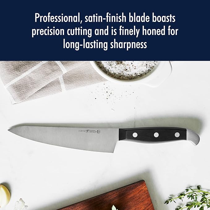 HENCKELS Statement Razor-Sharp 20-Piece Knife Set with Block, Chef Knife, Bread Knife, German Engineered Knife Informed by over 100 Years of Mastery, Natural