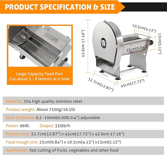 WICHEMI Electric Vegetable Slicer Commercial Fruit Slicing Machine Potato Slicer Electric Cabbage Shredder Machine 2 IN 1 Manual Electric Vegetable Cutter Stainless Steel Food Slicer