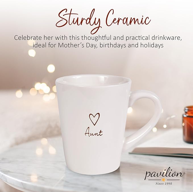 Pavilion Gift Company - 19560 Pavilion Gift Company Aunt Cup, 15 oz, Cream